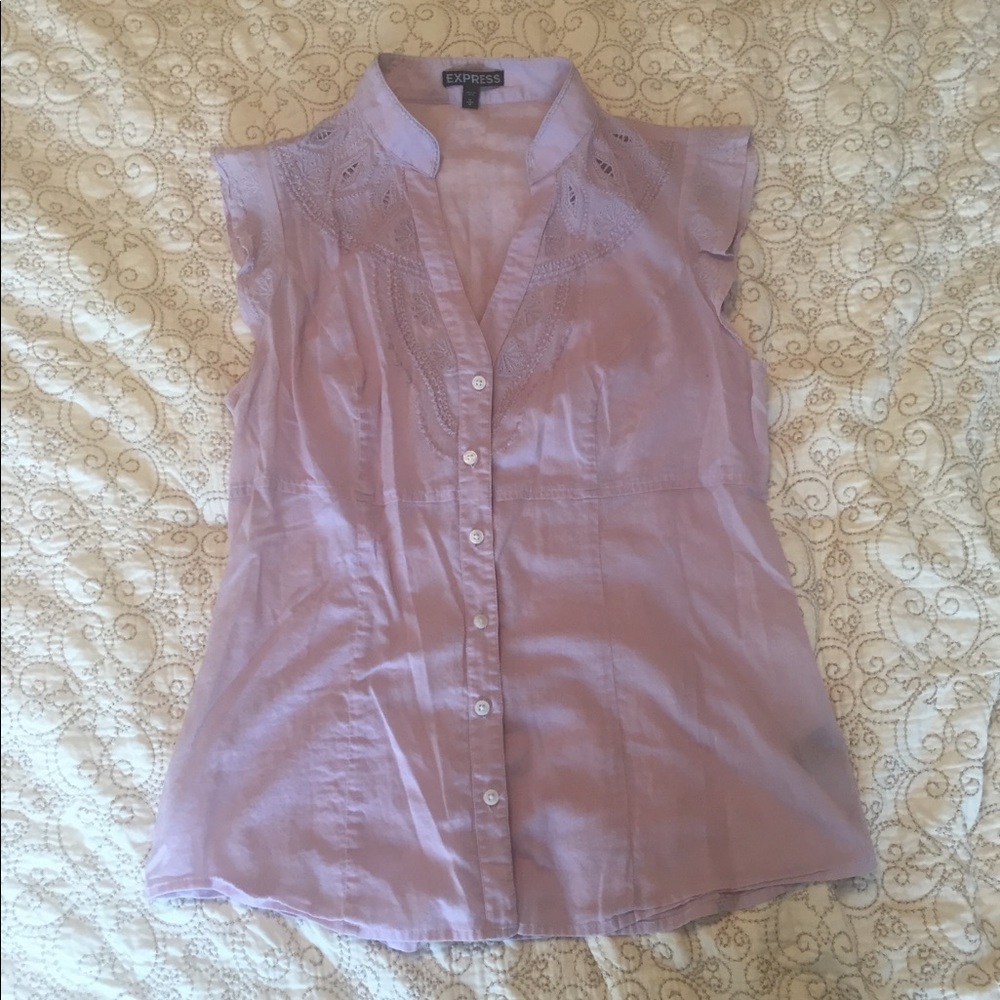 Express short sleeve button down shirt